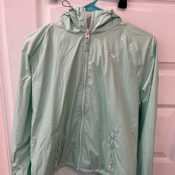 Abercrombie and Finch Seafoam Green Wind Breaker - Picture 1 of 3